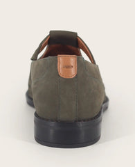 GENTLE SOULS - Argyle Nubuck T-Strap Loafer