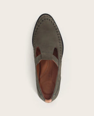 GENTLE SOULS - Argyle Nubuck T-Strap Loafer