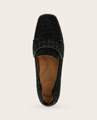 GENTLE SOULS - Sophie Suede Embossed Loafer