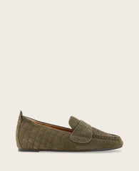 GENTLE SOULS - Sophie Suede Embossed Loafer