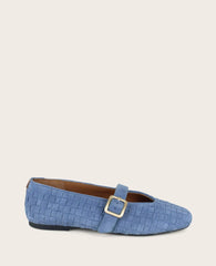 GENTLE SOULS - Winifred Suede Woven Mary Jane Flat