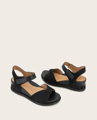 GENTLE SOULS - Jalleen Nubuck Ankle Strap Wedge
