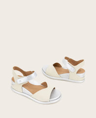 GENTLE SOULS - Jalleen Metallic Combo Ankle Strap Wedge