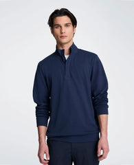 Hidden Placket Quarter Zip Sweater
