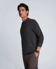 Long Sleeve Johnny Collar Polo