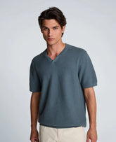 Johnny Collar Henley Sweater
