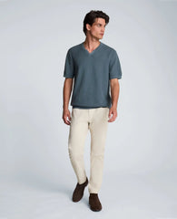 Johnny Collar Henley Sweater