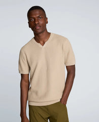 Johnny Collar Henley Sweater