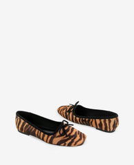 Carriah Calf Hair Bow Tie Ballet Flat