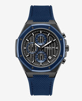 Dress Sport Chronograph Two-Tone Silicone Strap Watch