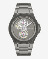 Automatic Gun Metal Stainless Steel Bracelet Watch