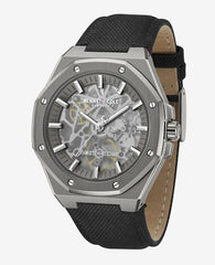 Skeleton Automatic Nylon Strap Watch
