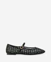 Jasper Croco Mesh Ballet Flat