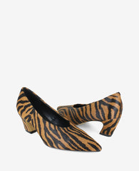 Ophelia Tiger Calf Hair Heel