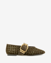Tamarra Croco Mesh Ballet Flat