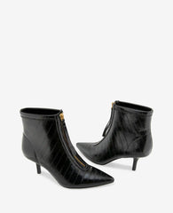 Udaya Embossed Eel Heel Bootie