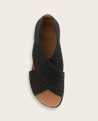 GENTLE SOULS - Laniey Knit X-Band Leather Sandal