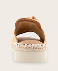 GENTLE SOULS - Leilani Flower Knit Platform Slip On Sandal
