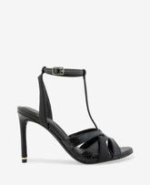 Liona Embossed Snake Heel