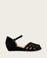 GENTLE SOULS - Loren Suede Perforated Peep-Toe Sandal