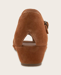 GENTLE SOULS - Loren Suede Perforated Peep-Toe Sandal