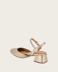 GENTLE SOULS - Lucinda Metallic Closed Toe Strap Sandal