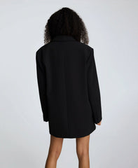 Luxe Twill Two Button Boyfriend Jacket