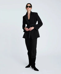 Luxe Twill Double Breasted Jacket
