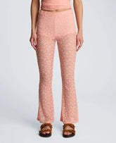 Stretch Lace Pull On Flare Pant with Inner Short