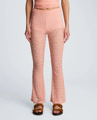 Stretch Lace Pull On Flare Pant with Inner Short