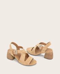 GENTLE SOULS - Mela Suede Cross Strap Sandal