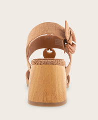 GENTLE SOULS - Miracle Embossed Stone Embellished Heeled Sandal