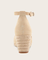 GENTLE SOULS - Ori Suede Closed Toe Espadrille Wedge