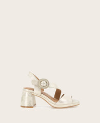 GENTLE SOULS - Roma Metallic Heel Sandal