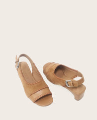 GENTLE SOULS - Samarra Suede Braided Detail Slingback Heel