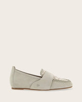 GENTLE SOULS - Sandra Suede and Snake Combo Braided Detail Loafer