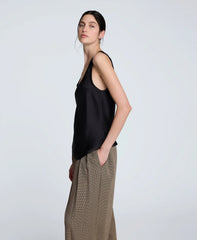 Satin Scoop Neck Tank