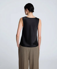 Satin Scoop Neck Tank