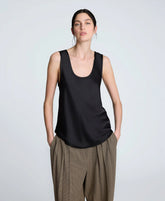 Satin Scoop Neck Tank