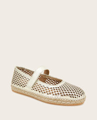 GENTLE SOULS - Sienna Metallic Fish Net Mary Jane Espadrille