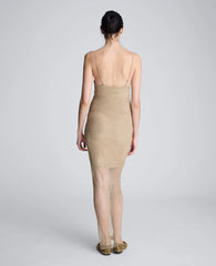 Metallic Slip Maxi Dress