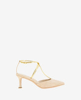 Umi T-Strap Suede Heel