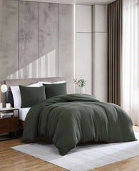 Solid Waffle Duvet Set
