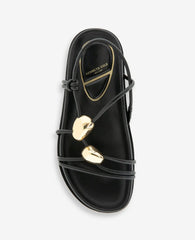 Vera Strappy Leather Embellished Sandal