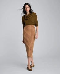 V-Neck Scarf Sweater