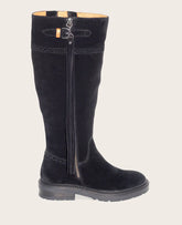 GENTLE SOULS - Wheron Suede Tassel Pull Side Zip Lug Boot
