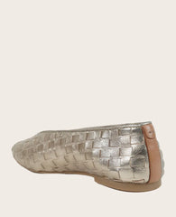 GENTLE SOULS - Willow Woven Leather Flat