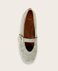 GENTLE SOULS - Winifred Suede Woven Mary Jane Flat