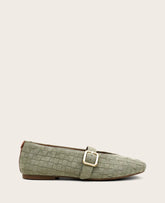 GENTLE SOULS - Winifred Suede Woven Mary Jane Flat