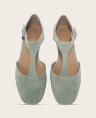 GENTLE SOULS - Wyatt Suede T-Strap Flat